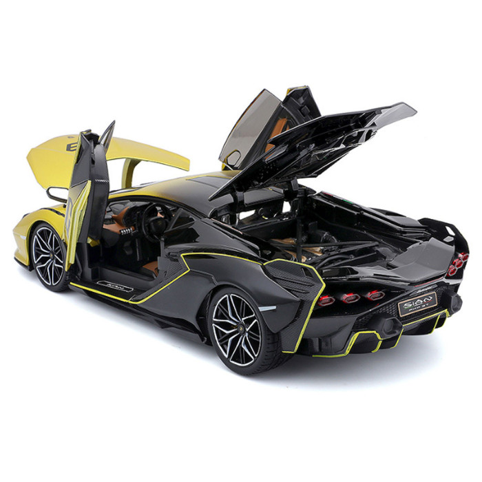 Bburago Plus - модел на кола 1:18 - Lamborghini Sian FKP 37 с преливащи цветове 18-11100
