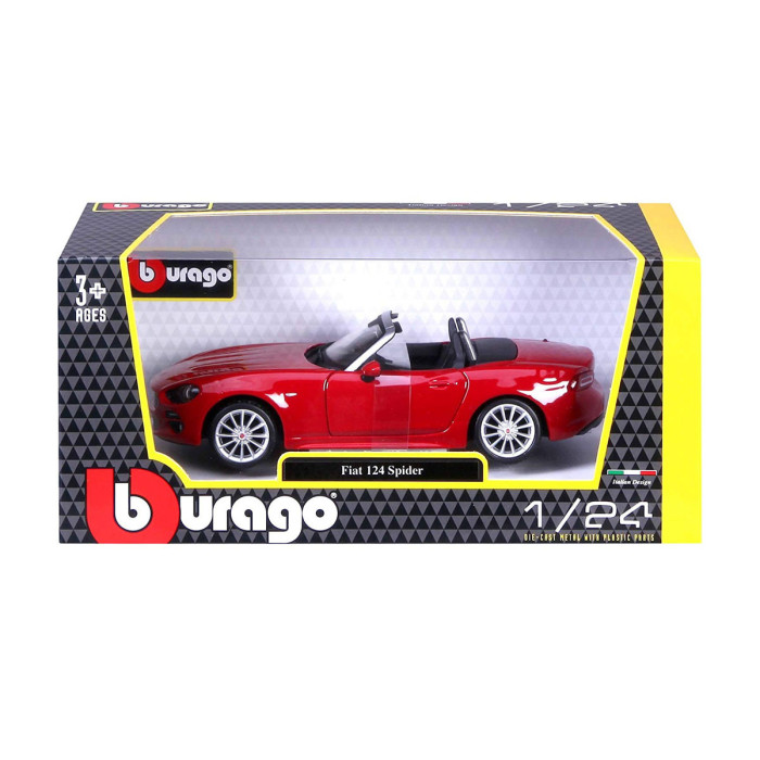 Bburago - модел на кола 1:24 - Fiat 124 Spider