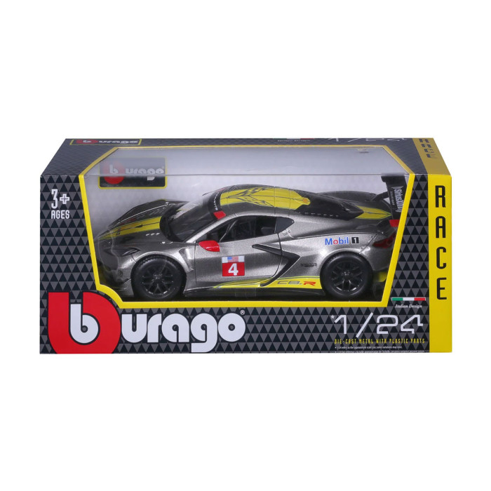 Bburago Race - модел на кола 1:24 - Chevrolet Corvette C8 R