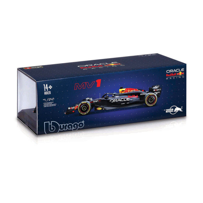 Bburago - модел на кола 1:24 - F1 Oracle Red Bull RB20 с каска