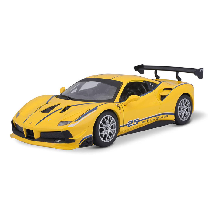 Bburago Ferrari - модел на кола 1:24 - Ferrari 488 Challenge, жълто 18/26307