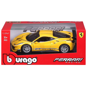 Bburago Ferrari - модел на кола 1:24 - Ferrari 488 Challenge, жълто 18/26307