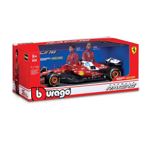 Bburago Ferrari - модел на кола 1:18 - Ferrari F1 SF-25 (#16) Шарл Льоклер с каска 18/16816