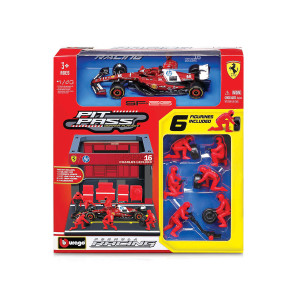 Bburago Ferrari - Комплект за игра: Бокс Ferrari SF25 (#16) 8655