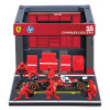Bburago Ferrari - Комплект за игра: Бокс Ferrari SF25 (#16) 8655