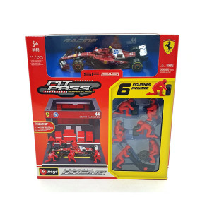 Bburago Ferrari - Комплект за игра: Бокс Ferrari SF25 (#44) 0201