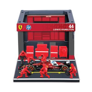 Bburago Ferrari - Комплект за игра: Бокс Ferrari SF25 (#44) 0201