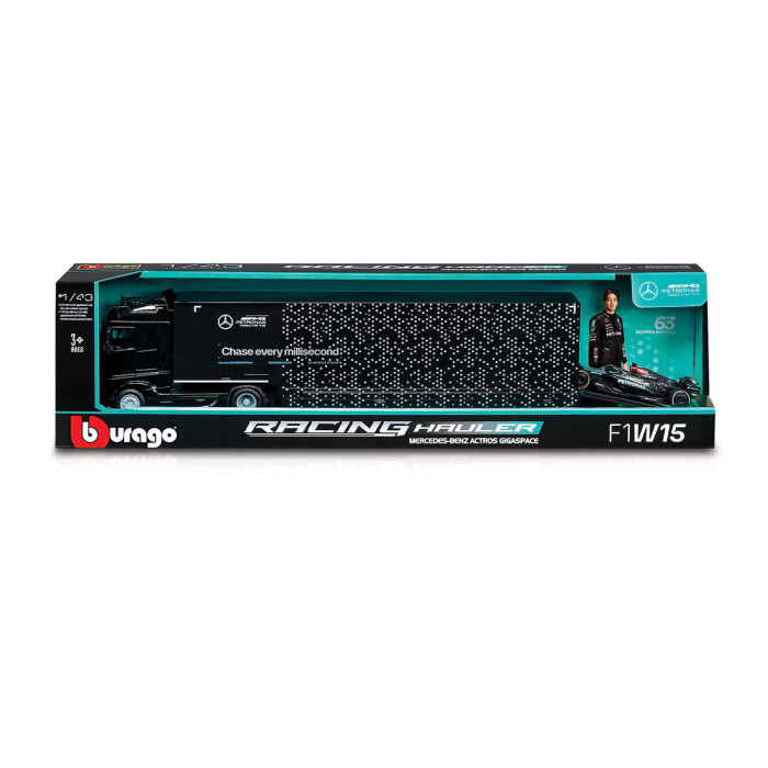 Bburago - модел на кола 1:43 - Влекач Mercedes AMG team F1 18/38402