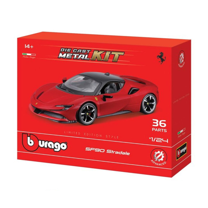 Bburago KIT - комплект за сглобяване 1:24 - Ferrari SF90 Stradale