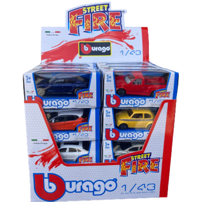  Bburago Street Fire - Коли 1:43, асортимент