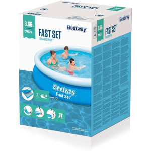 Надуваем басейн Bestway 366 х 76см 57273