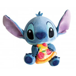 Плюшена играчка Disney - Стич с пица 23 см