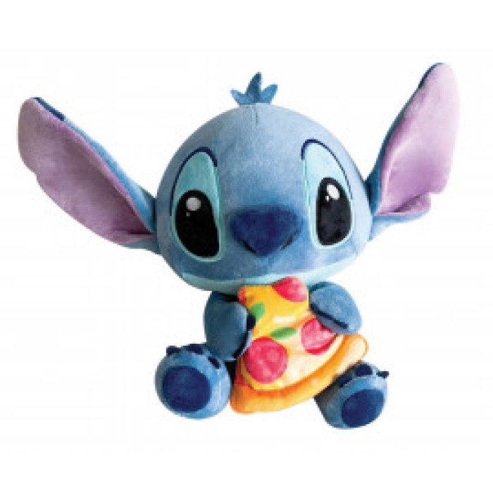 Плюшена играчка Disney - Стич с пица 23 см