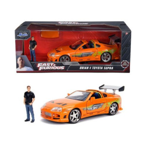 Jada - Бързи и яростни: Кола 1995 Toyota Supra 1:24 с фигурка 8314