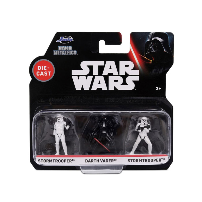 Jada - Star Wars: Пакет 3 нанофигурки