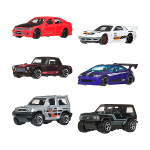 Hot Wheels Silver Series - Комплект 6 колички Япония JLB23