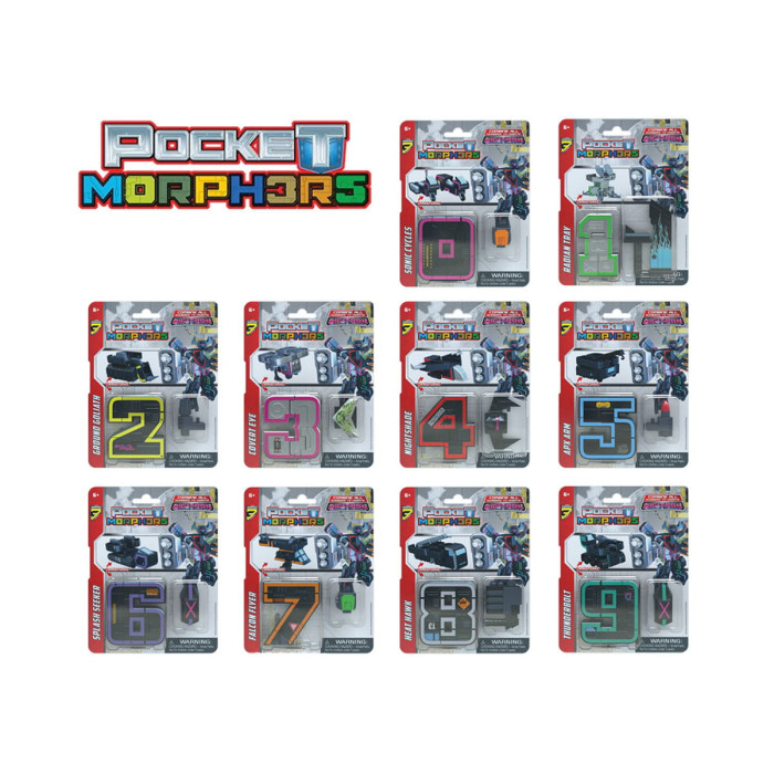 Джобен трансформър Pocket Morphers - асортимент цифри 0-9, серия 3 6950