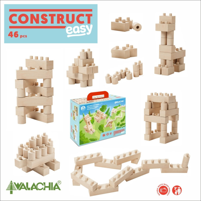 WALACHIA-CONSTRUCT building set-W93 CONSTRUCT EASY 46 pcs