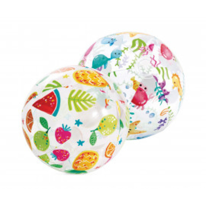 Надуваема топка 51см INTEX Lively Print, асортимент