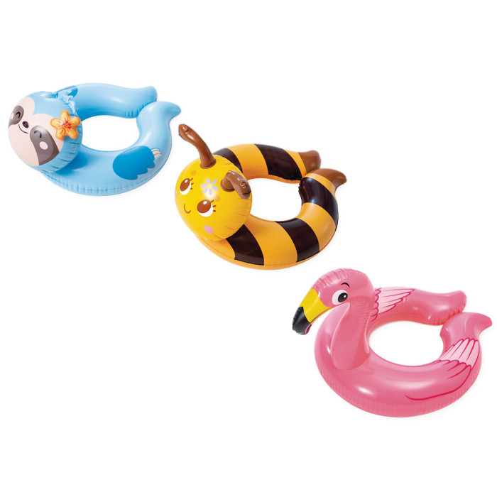 Детски надуваем пояс INTEX Animal Split в плик, асортимент