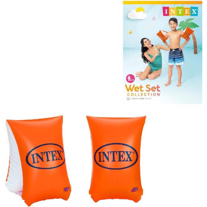  Надуваеми раменки INTEX LARGE DELUXE, 30 х 15см oранж 58641