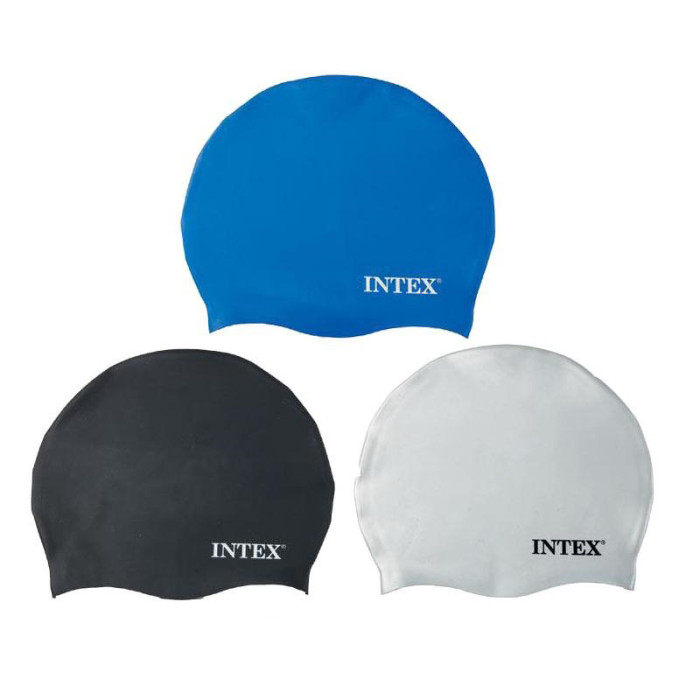 Шапка за плуване INTEX, силиконова, асортимент 55991