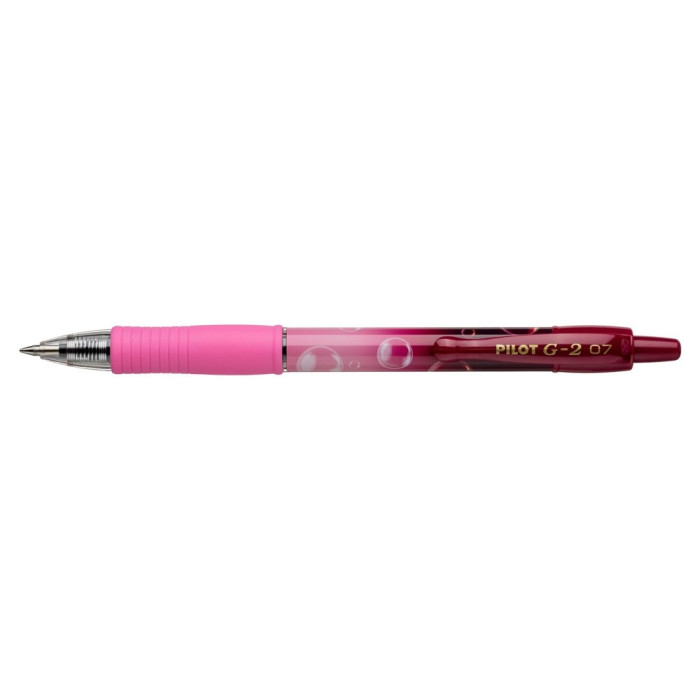 РОЛЕР PILOT GEL G2 BUBBLE РОЗОВ 0.7 СИНЬОПИШЕЩ В БЛИСТЕР