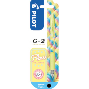 РОЛЕР PILOT GEL G2 FLOW ЖЪЛТ 0.7 ЧЕРНОПИШЕЩ В БЛИСТЕР