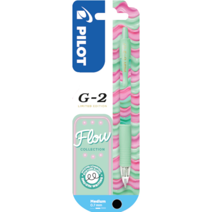 РОЛЕР PILOT GEL G2 FLOW ЗЕЛЕН 0.7 ЧЕРНОПИШЕЩ В БЛИСТЕР