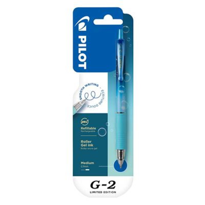РОЛЕР PILOT GEL G2 BUBBLE 0.7 СИН СИНЬОПИШЕЩ В БЛИСТЕР