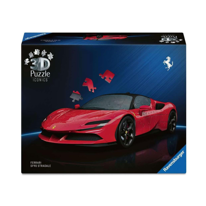 3D Пъзел Ravensburger 108 ел. - Iconics: Ferrari SF90 Stradale