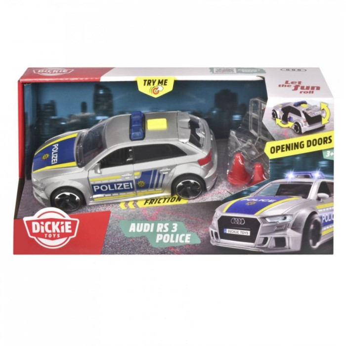 Dickie - Полицейска кола Audi RS3 15cm 6038