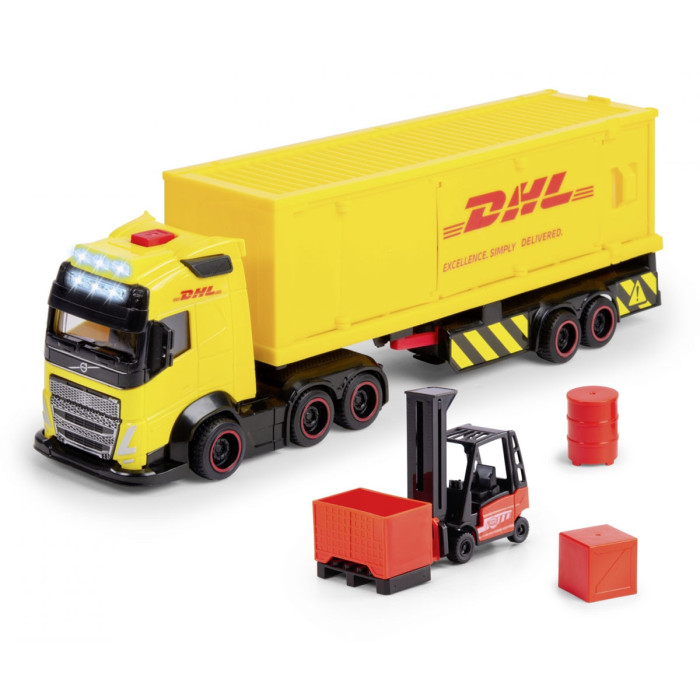 Dickie - Камион Volvo DHL със звук и светлини 7018